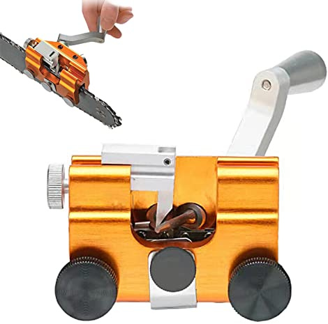 Kettensägen-Schärfvorrichtung, tragbares Timberline-Kettensägenschärfer-Set mit Handkurbeln aus Aluminiumlegierung, Zahnschärfer für elektrische und manuelle Kettensägen