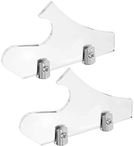 KIMISS Lichtschwert-Wandhalterung, Lichtschwert-montiertes Rack, Transparente Acryl-Lichtschwert-Wandhalterung, Ausstellungsständer, Halterung, Waffenständer, Transparent, 8,9 X 14,9 Cm