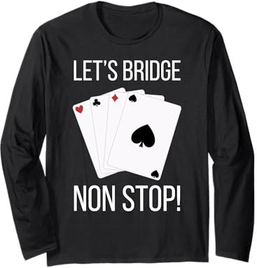 Let's Bridge! Jeu de cartes et joueur de pont amusant Manche Longue