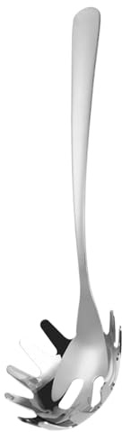Cucchiaio per pasta, cucchiaio per spaghetti, cucchiaio da portata per spaghetti, utensile per pasta, colino per spaghetti, colino per spaghetti, colino per pasta in acciaio, resistente e