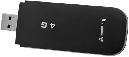 VBESTLIFE Dongle WiFi USB 4G LTE y Enrutador de Punto de Acceso Móvil, Adaptador de Red de Módem de Viaje Portátil de 150 Mbps con Ranura para Tarjeta SIM, Compatible con 10 Usuarios, B1 (Black)