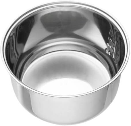 304 Stainless Steel Multifunctional Rice Cooker Inner Bowl，Compatible for Delimano，20 in 1 Multicooker Replacement Inner Pot