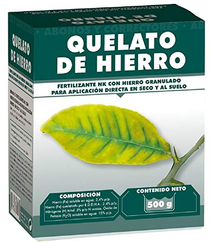 Quelato de hierro 500 gr - Fertilizante