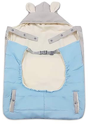 SONARIN Universal All Seasons Dick Regenschutz für Babytrage,für den Winter warm,Wintercover und Regencover,Windschutz,Wasserdichtes(Blau)