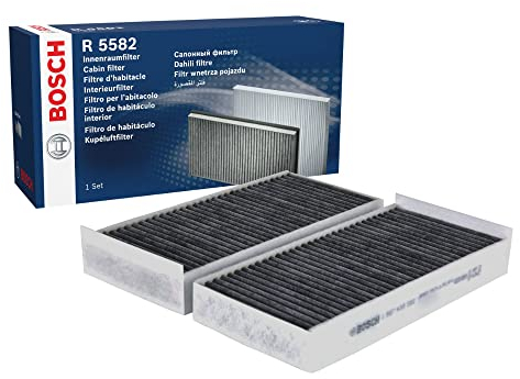 Bosch R5582 Activated Carbon Cabin Filter, Replacement Filters - Against Unpleasant Smells, Pollen and Dust for Cleaner Air Inside the Vehicle