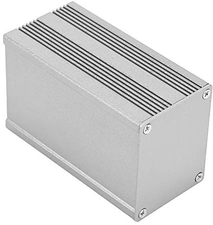 Caja de aluminio, caja de aluminio Instrumento de placa de circuito impreso Caja de enfriamiento de aluminio Caja de caja de proyecto electrónico DIY, 40 × 50 × 80 mm