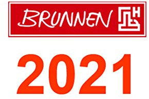 Heyda 2070440001 Bastel-/Kreativkalender, 21,5 x 24 cm, Chromolux-Deckblatt, Deckblatt: schwarz, Monatsblätter: schwarz