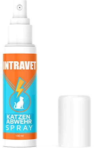 Saint Nutrition Intravet by Katzen ABWEHR Spray für Innen und Außen – Katzenfernhaltespray – Kater hau ab – STOPP bleib Weg