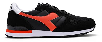 Diadora Camaro, Herren-Sneaker, C8322 Schwarz Rot Lilie Tiger, 42.5 EU