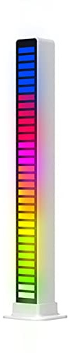 Wangduodu ControSonido - Barra luz LED activada por Sonido RGB - Ritmo Recogida activada por Voz para automóvil, decoración Sala Juegos, Escritorio, Estudio DJ