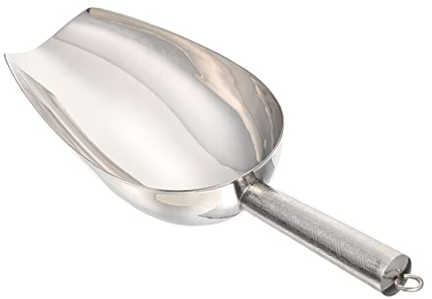 Happyyami Schaufel Aus Edelstahl Schaufel Aus Metall Für Lebensmittel Backschaufel Für Die Küche Popcorn-kugeln Eisschaufel Mit Haken Fassen Rostfreier Stahl Popcornschaufel Kind