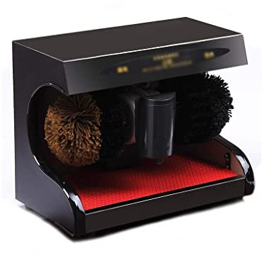 QHYXT Cireuse à Chaussures électrique, cireuse à Chaussures électrique Automatique, cireuse à Chaussures électrique pour Lieu Public de Banque d'hôtel Familial (Black2)