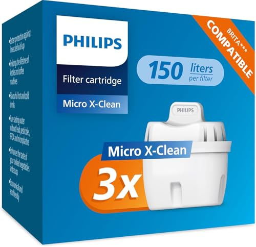 Cartouche filtre à eau Philips Pack de 3 filtres pour carafes filtrantes Philips gamme Mayflower