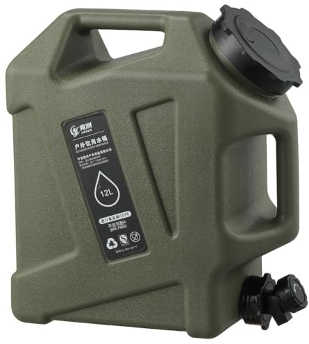 KOBONA Camping Water Container 12L Portable Water Containers Bucket with Spigot,Easy Clean BPA Free Water Jug,Truly No Leakage Water Storage Water Tank for Outdoor Camping Fishing