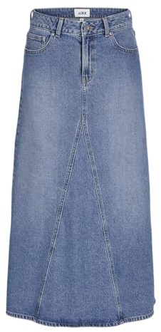 Jack & Jones JXRIDA Falda Vaquera para Mujer, Medio De Mezclilla Azul, XS