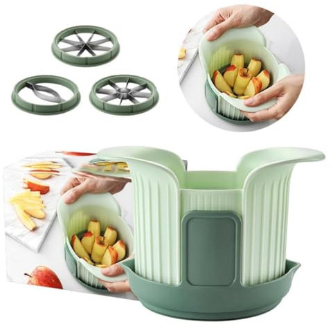 Generic Fruit and Vegetable Slicers, Stainless Steel Mango Cutter Corer Remover, Tomato Wedges Corer Remover, Fruit Divider Tool, Multifunctional Cutter Tool for Potato, Onion, Grape