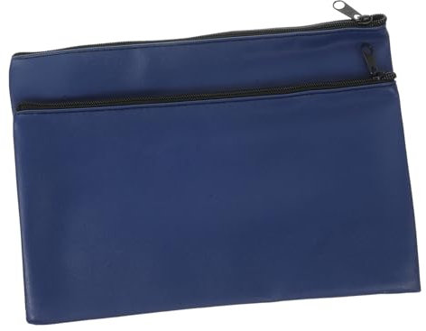 GRIRIW 2 Stück Pu Leder Geldtaschen Mit Reißverschluss Große Kapazität Dokumenten Und Quittungsorganizer Für Reisen Und Büro Vielseitige Bargeld Und Kartenaufbewahrung
