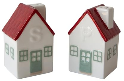Sass & Belle Salero y pimentero para casa, bonitos accesorios de mesa de comedor de cerámica, accesorios de cocina y regalos para la casa, divertida novedad coleccionable de Sass and Belle