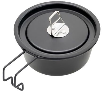 Générique Camping Bowl - Aluminum Alloy Backup Collapsible Travel Bowl | Durable Lightweight Foldable Dish with Handle | Portable Bowl Ideal for Camping, Hiking and Outdoor Dining