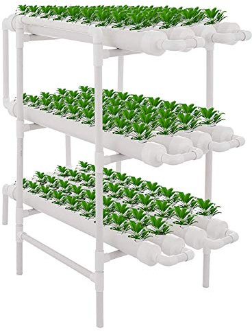 Sistema di Coltivazione idroponica a 3 Strati, Kit di Coltivazione idroponica per 108 Piante, Sistema di Coltivazione idroponica a 12 Tubi, Sistema di Coltivazione idroponica per ortaggi a f