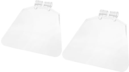 EXHUMKY 2pcs Transparent Bench Grinder Eyeshields Eye Protection Shield for Precise Work Durable Dust Guard with High Transparency Essential Tool for Safety During Grinding