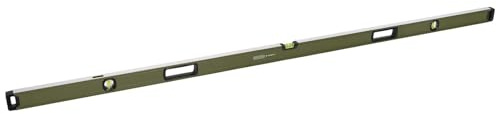 Draper Large Box Spirit Level with Handle 2000mm | 1 x 180° Domed/Arc Central Vial & 2 x 90° Vials | High Precision Torpedo Bubble Levelling Tools | Heavy Duty Aluminium for Heavy Duty Use