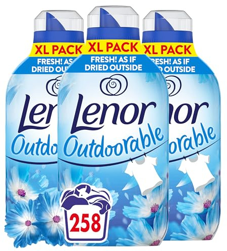 Lenor Outdoorable Fabric Conditioner 86 Washes, 1.204l, Spring Awakening, Ultra Concentrated Freshness (Pack of 3)