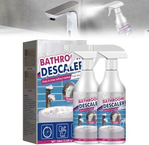 Limpiador Multifuncional 2026 para Cabina de Ducha, Eliminador de Manchas para Manchas Resistentes, Limpiador de Cal para Ducha, Limpiador de Baño Extra Fuerte, Limpiador para Cristal (2PCS)