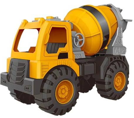 Scavatore per escavatore - Giocattolo scavatore per veicoli per bambini con strumenti coordinati | Veicolo di ingegneria, camion betoniera, macchinina per scavare sabbia per bambini, giocattoli educat