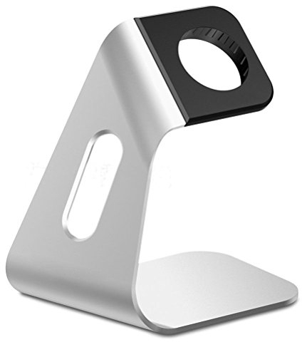 NICERIO Uhr Ständer Halter Ladestation für Apple Watch (Silber)