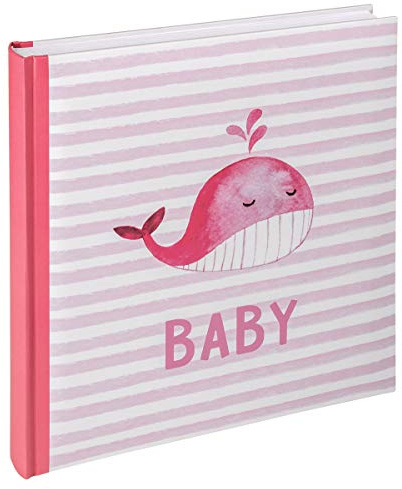 walther design Fotoalbum rosa 28 x 30,5 cm Babyalbum, Baby Sam UK-183-R