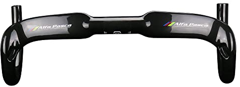 Drop Bars Alfa Pasca Carbon Handlebars Road Bike Aero Rise Handle Bars Drop Handlebars 31.8 Bicycle Grips Parts Cycling Ultra-Light Black UD glossy 440mm Triathlon