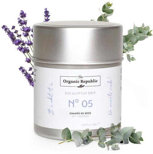 Champu Seco en Polvo 20g para Todo Tipo de Cabellos 100% Natural, Absorbe la Grasa y da Volumen al Cabello Liso y Graso, Consigue tu Pelo Natural y Limpio en 30 Segundos