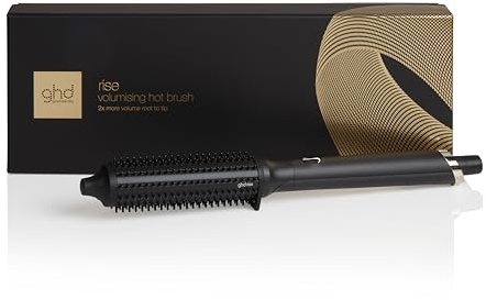 ghd - Brosse chauffante ghd Rise - Brosse chauffante Effet Brushing (Noir) - Effet brushing avec 2x fois plus volume - Utilisation sur cheveux secs - Sans chaleur extrême - Idéal tous types de cheveux