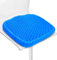 Wenisuow Gel Seat Cushion with Cover, Double Thick Egg Seat Cushion Cool Breathable Lumbar Support Chair Cushion Large Size Chair Gel Cushion for Car/Office/Home/Wheelchair