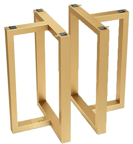 Premium Stabil Tischkufen,TischBeine Für Esstisch Schreibtisch,Möbelfüße Aus Metall,Schwerlast Tisch Gestell,Tischgestell Metall,Couchtisch,Esstisch,Wohnzimmertisch,Sitzbank Andere Möbel ( Color : Gol