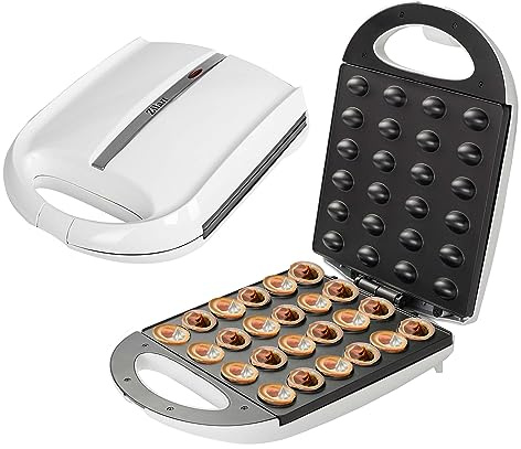 Zilan Nussbäcker | Oreschki Maker | Cool-Touch-Griffe | 1400 Watt | Antihaftbeschichtung | Modern, Schwarz