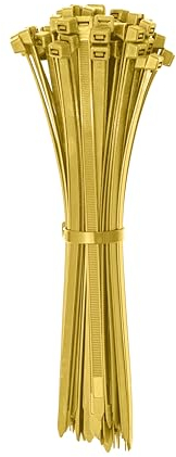 ERKO Serre-câbles électriques Beige, bambou 150 x 2,5 mm petit 100 pièces, Colliers de serrage Professionnelles, Court, Solide, Résistante à la température, Pour le jardin, le garage, la maison