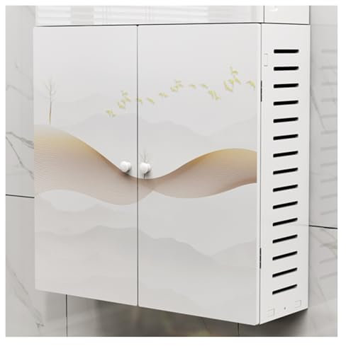 WIGING Scaldabagno A Gas Copertura occlusione, Cucina Gas Naturale Conduttura Copertura di Schermatura per Interni Esterni Bagno Balcone, Non c'è Bisogno di Perforare(Style 1,35x18x45cm)
