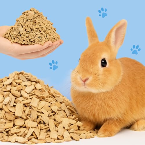 HEYPOMAX Natural Orange Scent Pet Bedding – Dust-Free Wood Chips for Rabbits, Hamsters, Guinea Pigs, Chinchillas – 100% Plant-Based Odor Control Litter (1.1 lbs)
