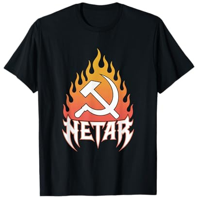 Flammes Faucille et Marteau Hetar T-Shirt