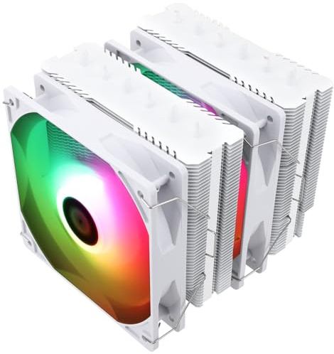 Thermalright-TR PA120 SE blanc ARGB utilisé pour refroidisseur de processeur AMD et Intel, double tour, 1550 tr/min, 6 x 6 mm, refroidissement PC, faible bruit, 25,6 décibels, pour AM5/lga1851/1700