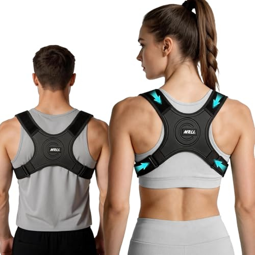 Corrector Postura Espalda para Mujer: Unisex Corrector de Espalda Recta Soporte Ajustable para Espalda y Hombros – Alivia Dolor de Espalda, Mejora la Postura Corregir los Hombros Caídos (X-Large)