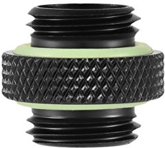 Richer-R 2 Stücke G1 / 4 Zoll Gewinde Adapter, International G1 / 4 Gewinde Fitting Adapter Stecker,Lange Kurze Wasserkühlung Adapter 2pcs/Set für Computer Wasserkühlung Schwarz (kurz)