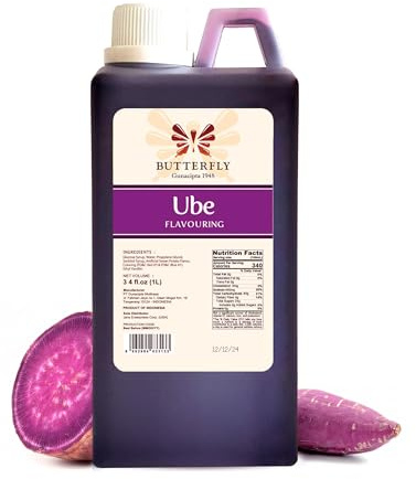 Extrait d'arôme d'igname violette Ube par Butterfly - Taille restaurant - 1 litre