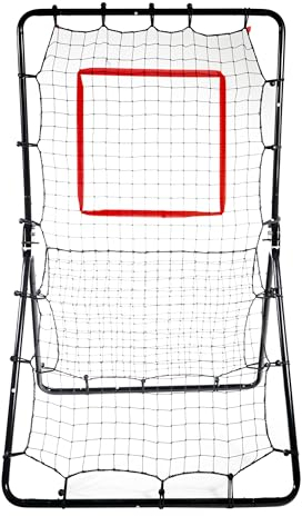 Trademark Innovations Verstellbarer Baseball-Rebounder-Netz-Trainer
