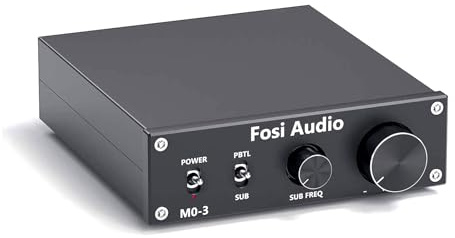 Fosi Audio M03 Amplificateur Subwoofer 300Watt, TPA3255 Mini ampli Audio Mono, Full-Frequency and Sub Bass Switchable Amplifier, Un ampli de Puissance de théâtre à la Maison de cinéma à la Maison