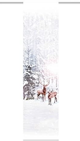 Home fashion 084740-1101 HIRALIA, Stoff, Natur, 245 x 60 cm