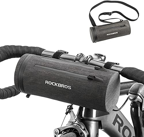 ROCKBROS 100% Wasserdicht Lenkertasche/Rahmentasche/Umhängetasche Multifunktionale Fahrradtasche mit Schultergurt für MTB, Rennrad ca. 2L