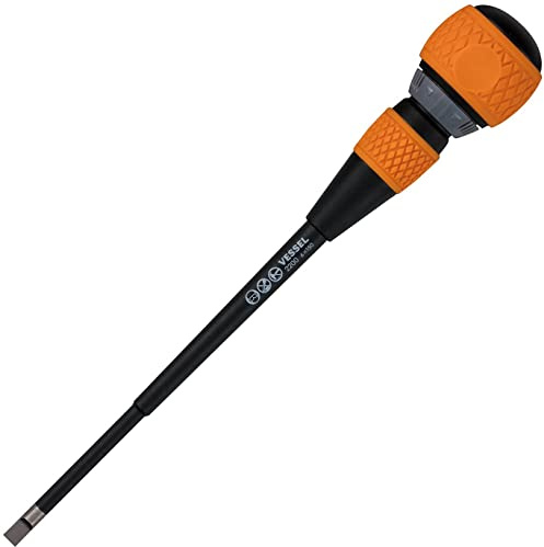 VESSEL BALL GRIP Ratchet Screwdriver (-6(1/4) x150(6))